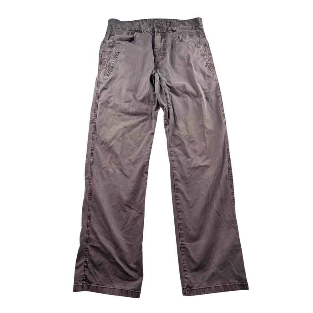 PrAna Bronson Straight Leg Pants Mens 30x30 Brown Canva Hiking Gorpcore